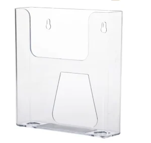 Brochure Pamphlet Display Hanger Display Racks Pocket Plastic Wall Mount Flyer Holder