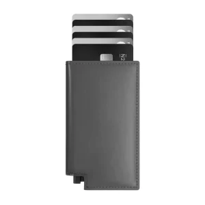 Business Card Credit Wallet RFID PU Leather Vintage Aluminum Pocket Card Holder