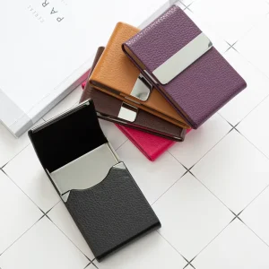 Business Gift Card Holder PU Leather Business Card Holder
