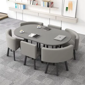 Business Negotiation Dining Table and Chair Set for Office Meeting and Reception