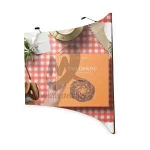 C-Shaped Aluminum Tension Fabric Stand Foldable Display Booth for Trade Shows