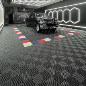 CE-Certified Interlocking Plastic Garage Floor Grate Heavy-Duty Anti-Slip Drainage Floor for Car Wash Shops