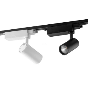 COB LED Track Light 10W-30W Aluminum Alloy IP33 230VAC White or Black 355-Degree Rotation CRI>90