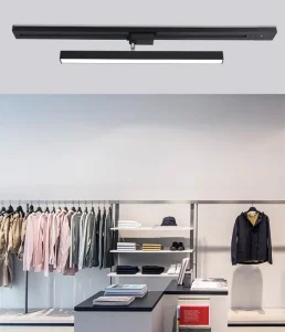 COB LED Track Light Adjustable Beam Angle Magnetic Rail Fixture for Linear Spotlight Lighting
