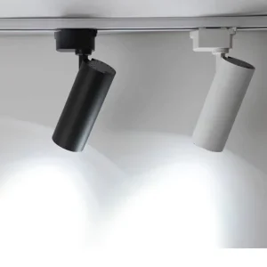 COB LED Track Spotlight 12W 20W 30W Aluminum Rail Track Light for Shops and Supermarkets