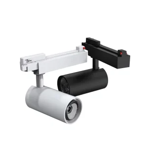 COB Track Light Store Lighting High Brightness Spotlight Two Wire Three Wire Options High CRI Aluminum Rail Mounted Luminaire