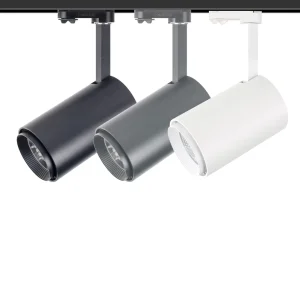 COB Track Spot Light 15W 35W 220V Moving Long Arm Spotlight 2 3 4 Wire Black Track Lighting for Mall Store