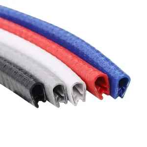 Car Door Anti-Collision Rubber Strip, Metal Edge PVC Door Trim