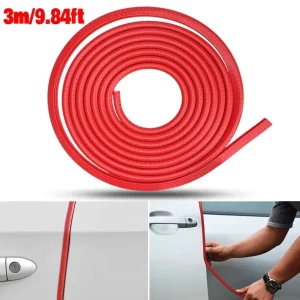 Car Door Anti Collision Strip with Steel Bumper Trim Edge Scratch Protector Sealing Guard Decoration Car Accessories