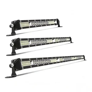 Car LED Single-Row Spotlight Off-Road Light 24V Headlight Long Strip Grille License Plate Light