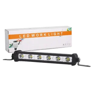 Car LED Ultra thin 18W Small Single row Long Strip Maintenance Off road Roof Modified Spotlight