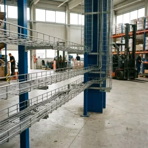 Carbon Steel Wire Mesh Cable Tray, 50-600 mm Width