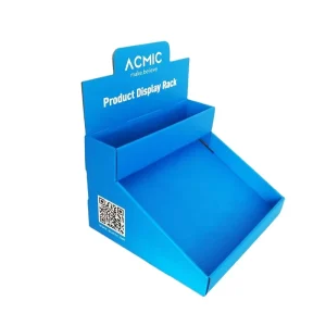 Cardboard Countertop Brochure Display 4C Printed Paper Leaflet Display Rack for Retail Shop