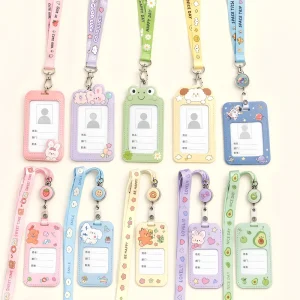 Cartoon Animal Printed Polyester Lanyard with Metal Hook