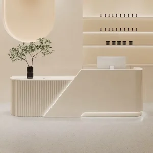 Cashier Desk Beauty Salon Clothing Store Lacquer bar Store Small Counter Modern Company Front Desk Reception Desk Customized