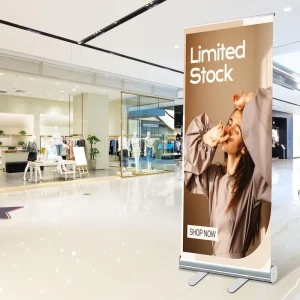 Cassette Base Retractable Roll Up Banner Full Bleed Printing