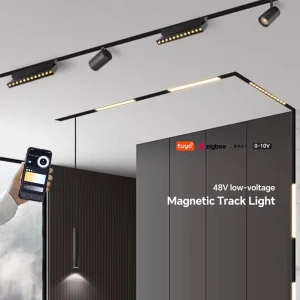 Ceiling Magnetic Track Light System Zigbee 48V LED COB Dimmable