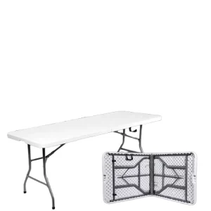 Children’s Party Folding Table with Metal Legs and Colorful Kids Study Table