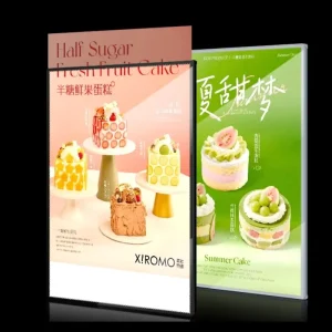 China Factory Aluminum Frame Led Photo Tempered Glass Advertising Light Boxes Slim Thin Advertising Led Display Light Box