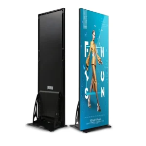 China Indoor P2 Thin Vertical LED Poster Display with SMD Chips for Semi-Outdoor Use