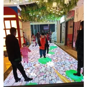 China Manufacturer High Quality Ground Screen Tile 500x1000mm 500x500mm Panel P4.81 P3.91 Interactive Led Dance Floor