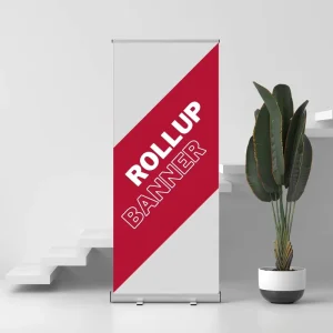 China Supplier’s Retractable Roller 85*200cm Aluminum Frame Roll Up Advertising Display Banner Stand for Exhibitions