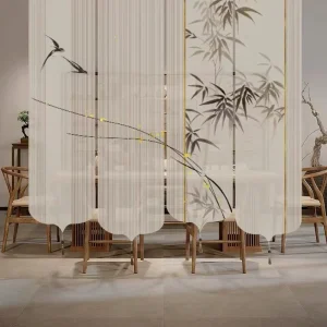 Chinese Arc Curtain Partition Decorative Screen
