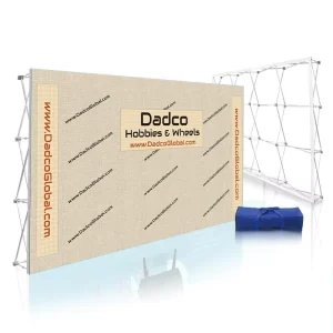 Circle Tube Backdrop Stand 10 ft Tension Fabric Display for Wedding and Trade Show Booths