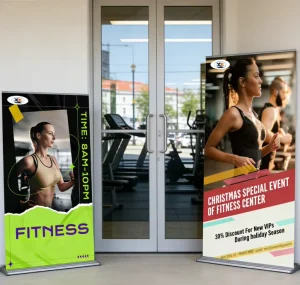 Classic Aluminum Retractable Roll-Up Banner Stand Kakemono Advertising Display Pull-Up Banner Stand