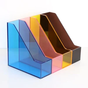 Clear Acrylic Brochure File Holder Stand Display Box