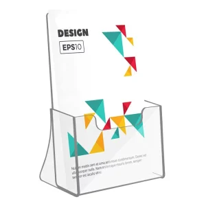 Clear Acrylic Countertop Brochure Magazine and Pamphlet Holder