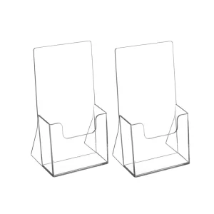 Clear Acrylic Desktop Brochure Stands A4 A5 A6 L T Shape Acrylic Brochure Holder Catalog Display Stand