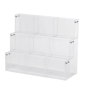 Clear Acrylic Lottery Display Shelf Organizer Portable Eco Friendly Transparent Rack for Envelopes Brochures Magazines Holder
