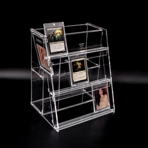Clear Acrylic Magnetic Card Slab Display Stand