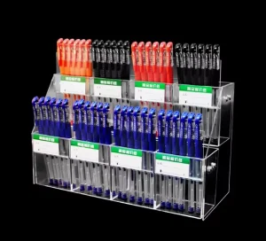 Clear Acrylic Open Pencil Book Display Stand for Stationery Store Pen Holder and Marker Holder Gift Idea Store Display Racks