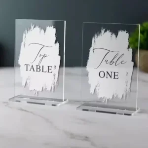 Clear PVC Foam Board Table Tent Sign Holder For A3 A4 A5 Sizes Waterproof & Lightweight Display Rack For Cards & Menus