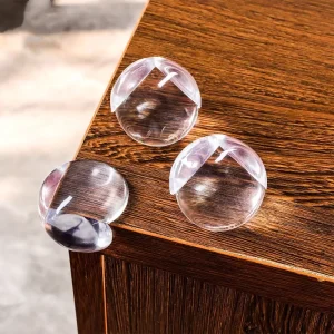 Clear Soft Silicone Corner Guard Self-Adhesive Baby Safety Edge Protector for Furniture Tables and Desks