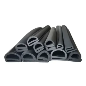 Cold Storage Sliding Door Anti-Collision B-Type EPDM Rubber Sealing Strip Cutting Service Custom Color