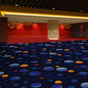 Commercial Axminster Carpet for Hotel Banquet Hall Corridor 80% Wool 20% Nylon Tufted Washable Abstract Printed Carpet