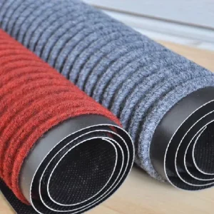 Commercial Customizable Double Stripe Entryway TPE Rubber Mat