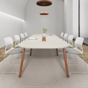 Conference Table Chair Set for Small Office Negotiation and Conference Room