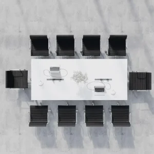 Conference Table and Chair Set for 10 People and Meeting Rooms