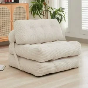 Convertible Foldable Frameless Small Tofu Block Module Combination Tatami Vacuum Compression Living Room Sofa
