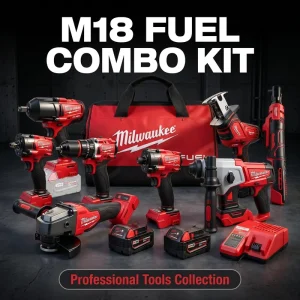 Cordless Tool Kit With Angle Grinder Screwdriver Rotary Hammer Drill and Impact Wrench for DIY Renovation Tool Kit