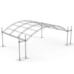 Corrosion-Resistant Aluminum Alloy Arc Roof Truss Heavy Load Capacity Quick Installation for Outdoor Concerts