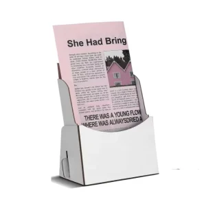 Corrugated Brochure Rack Card Literature Holder Paper Display Stand Bookmark Display for Magazine Pamphlet Booklets Menu Offices