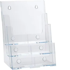 Counter Top Clear Literature Organizer Display Racks Pamphlet Stand Plastic Brochure Holder