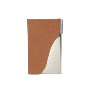Credit Card Business Card Holder PU Leather Rotating 3 in