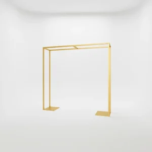 Cross border Wedding Geometric Electroplated Ironwork Square Frame Flower Stand Decoration Hotel Main Table Background Display