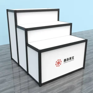 Cubic Display Stand for Exhibitions and Events, Shoes and Hardware Aluminum Structure Display Stand